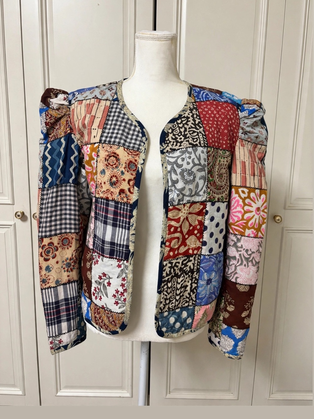 Alix Of Bohemia Multicolor Patchwork Quilted Bomber